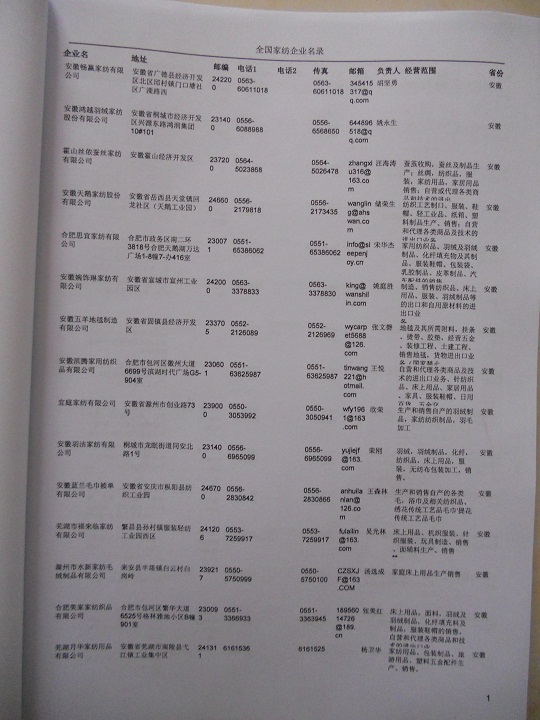 中國家紡企業(yè)黃頁可開展精準(zhǔn)營銷，電話營銷、郵件營銷、傳真營銷等等多管齊下，圓您銷售冠軍夢